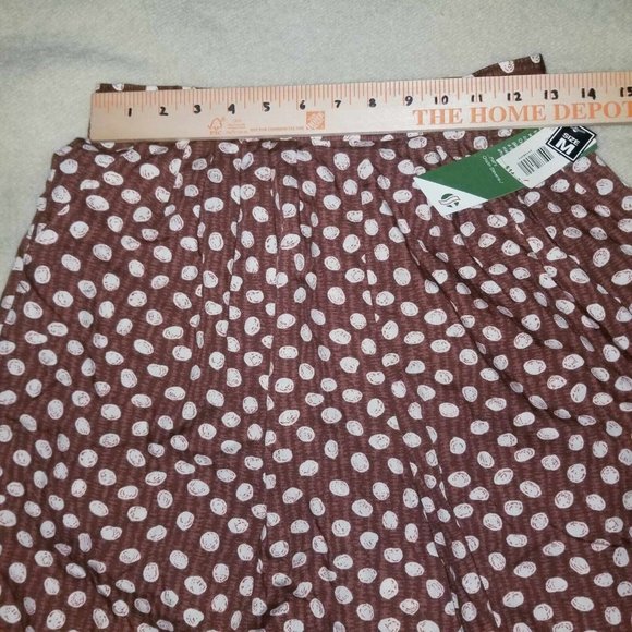NWT Cristin Stevens Women's Brown Polkadot Blouse and Skirt VTG Set Size Medium - Picture 5 of 13